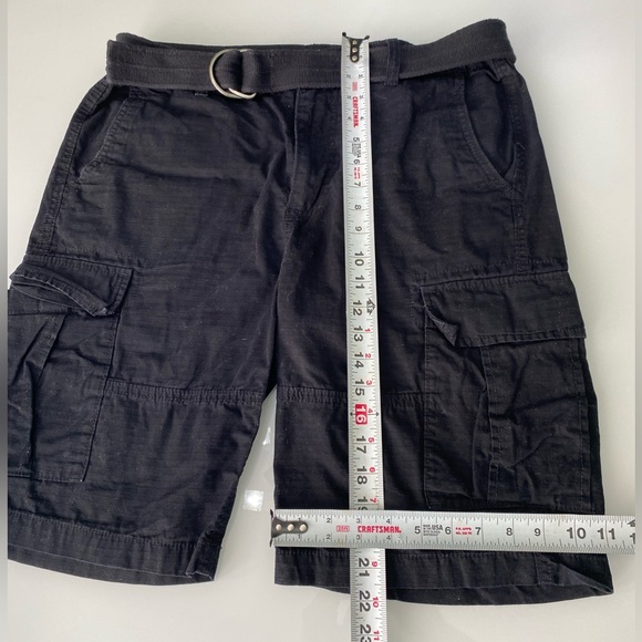 Cargo Shorts Black Casual Classic Ripstop Timeless Shorts - Size 33 - Picture 2 of 10